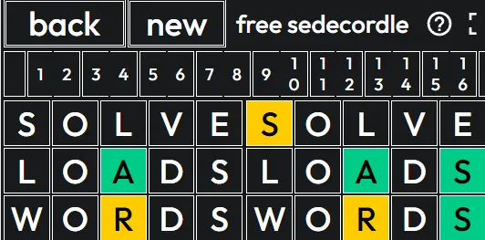 Jouer à Sedecordle - Jeu du Jour Gratuit